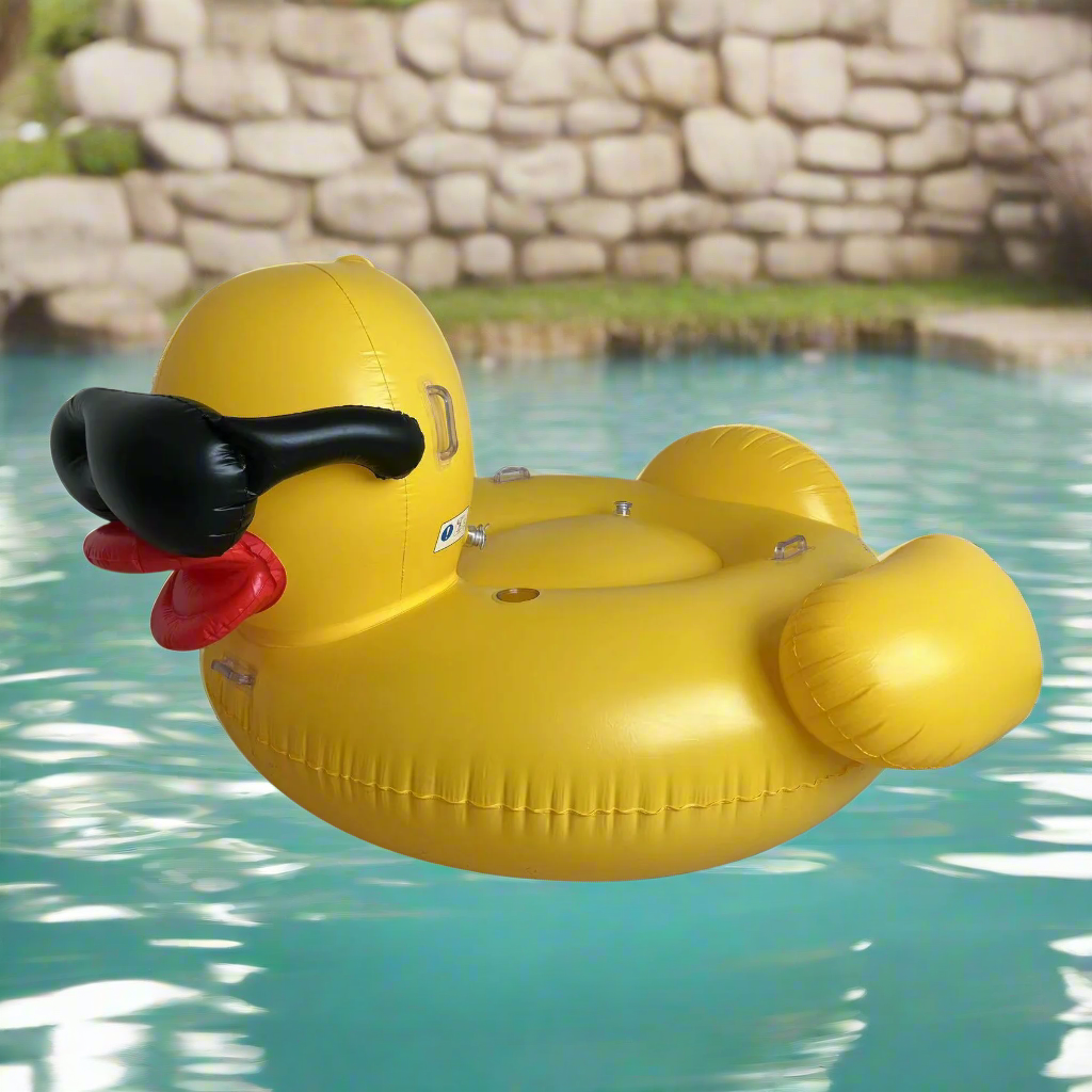 Ducky Pool Float Large Rubber Duck Pool Float – The Mischievous Badger