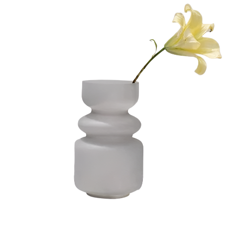 Elsa Vase - Frosted Grey