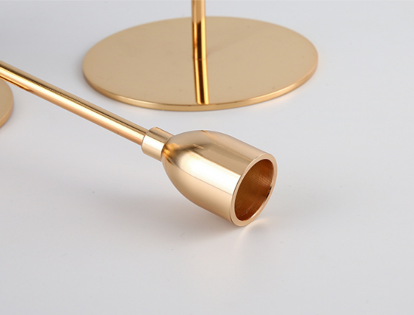 Slim Gold Candle Holder