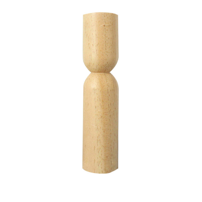 Nordic Simple Solid Wood Candle Holder