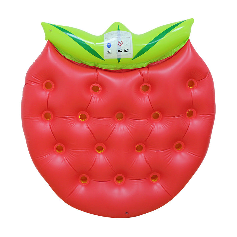 Floating Strawberry - Pool Float - Floating Bed