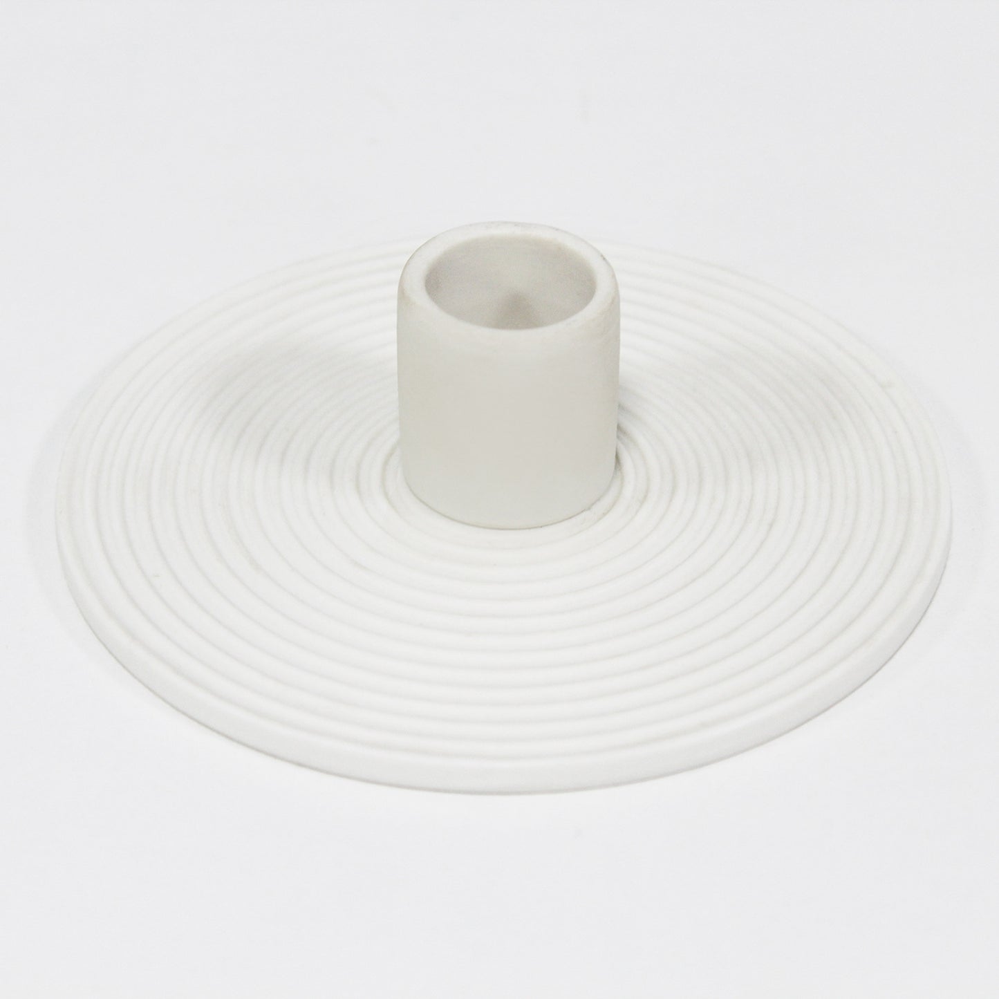 Spiral Pattern Ceramic Candle Holder