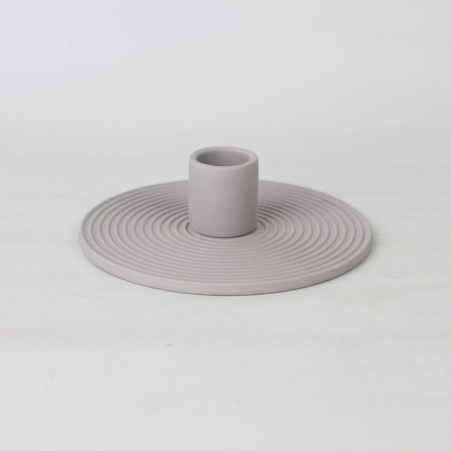 Spiral Pattern Ceramic Candle Holder