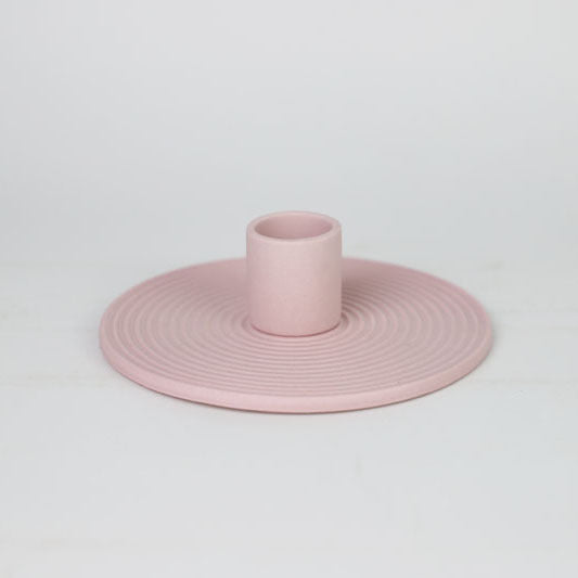 Spiral Pattern Ceramic Candle Holder