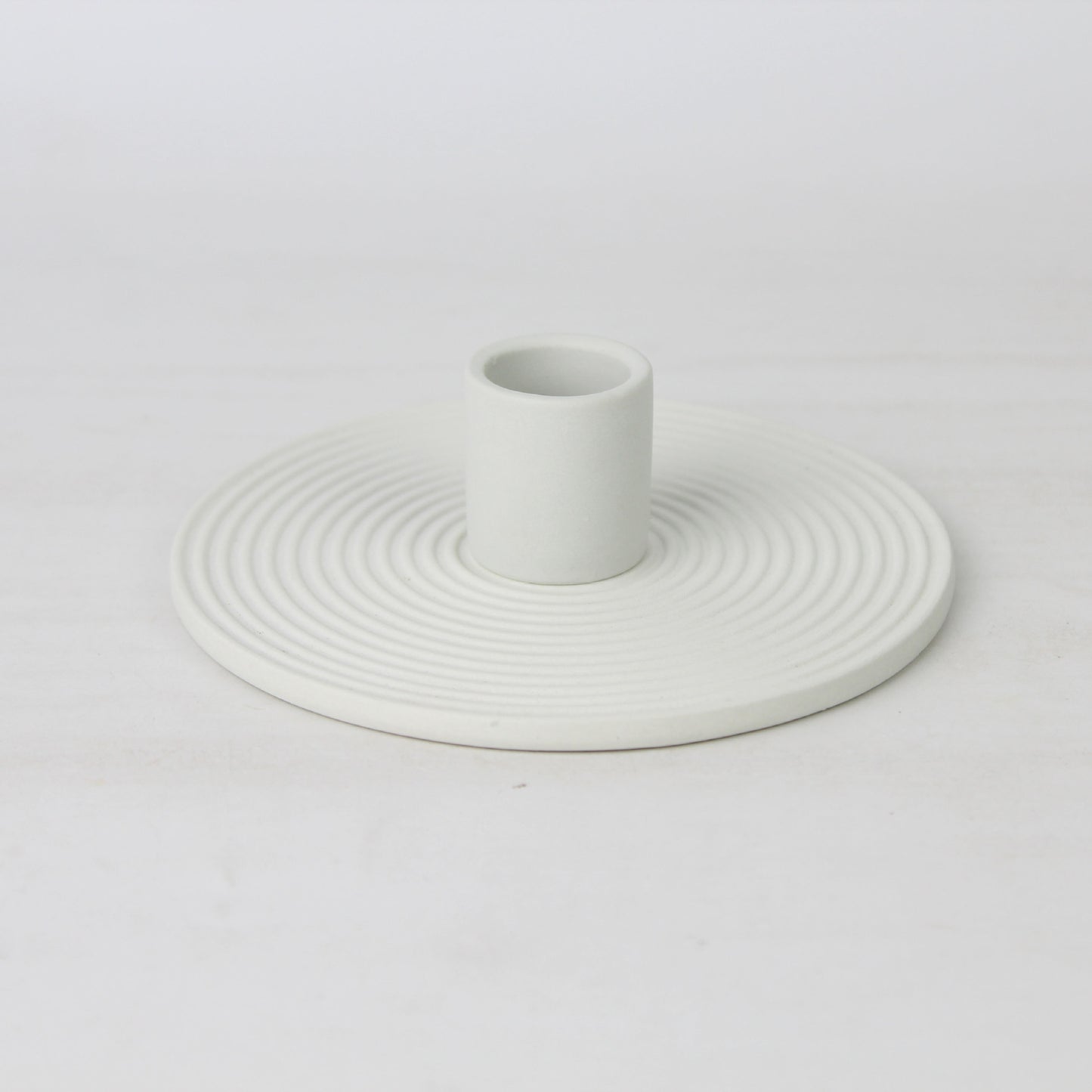 Spiral Pattern Ceramic Candle Holder